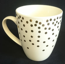 Lade das Bild in den Galerie-Viewer, KAFFEETASSE - Porzellan, Kreise Punkte Dekor
