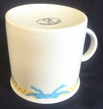 Lade das Bild in den Galerie-Viewer, 2er Set KAFFEETASSEN "Porcelain Collection" - Porzellan, Ländliches Gänse Schleifen Motiv Dekor

