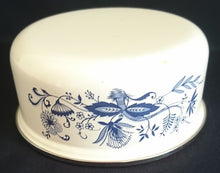 Lade das Bild in den Galerie-Viewer, KLEINE SCHÜSSEL - Metall / Emaile, Zwiebelmuster Motiv Silberrand Dekor
