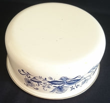 Lade das Bild in den Galerie-Viewer, KLEINE SCHÜSSEL - Metall / Emaile, Zwiebelmuster Motiv Silberrand Dekor
