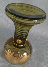 Lade das Bild in den Galerie-Viewer, 2er Set ANDENKEN RÖMERGLÄSER "Frankfurt am Main" - Press- / Hartglas, Trauben Blätter Goldklumpen Goldrand Aufschrift Dekor
