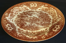 Lade das Bild in den Galerie-Viewer, SERVIERPLATTE - Keramik / Steingut, Ovale Form, Englisch Ländliches Dekor
