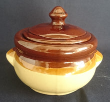 Lade das Bild in den Galerie-Viewer, ZUCKERDOSE MIT DECKEL - Keramik / Steingut, Klassisch Streifen Dekor
