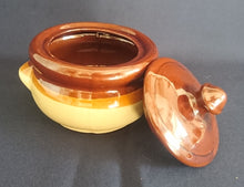 Lade das Bild in den Galerie-Viewer, ZUCKERDOSE MIT DECKEL - Keramik / Steingut, Klassisch Streifen Dekor
