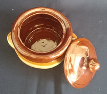 Lade das Bild in den Galerie-Viewer, ZUCKERDOSE MIT DECKEL - Keramik / Steingut, Klassisch Streifen Dekor
