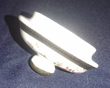 Lade das Bild in den Galerie-Viewer, BEHÄLTERDECKEL - Porzellan, Blumenblüten Pflanzen Abstrakt Dekorrand Goldener Knauf
