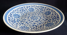 Lade das Bild in den Galerie-Viewer, RIESEN SCHALENTELLER - Porzellan, Blumen Blüten Pflanzen Ranken Flora Rand Motiv Dekor
