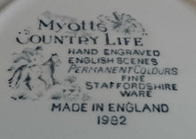 Lade das Bild in den Galerie-Viewer, SUPPENTELLER "Country Life" - Keramik / Steingut (Fine Staffordshire Ware), Englisches Landleben Scenen Motiv Dekor, Hand graviert
