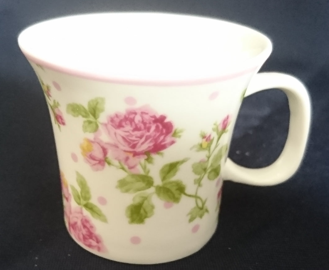 ESPRESSOTASSE - Porzellan, Rosen Blumenblüten Pflanzen Rosarand Motiv Dekor