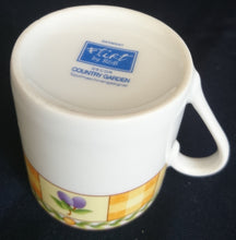 Lade das Bild in den Galerie-Viewer, 2er Set ESPRESSOTASSEN "Flirt" "Country Garden" - Porzellan, Meliertes Ranken Punktkreise Flora Pflaumen Geometrisches Motiv Dekor
