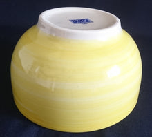 Lade das Bild in den Galerie-Viewer, MÜSLI~ SALATSCHÜSSEL "Flirt" "Liso" - Porzellan, Streifen Einfärbiges Meliertes Dekor
