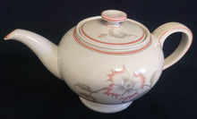 Lade das Bild in den Galerie-Viewer, 2er Set MILCHKÄNNCHEN &amp; ZUCKERDOSE MIT DECKEL - "Winifred" - Porzellan, Blumen / Linien Klassisch Dekor
