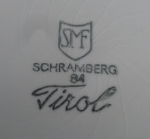 Lade das Bild in den Galerie-Viewer, 3er KAFFEEGEDECK &quot;Tirol&quot; - Keramik / Steingut, Rosen Motiv Dekor, Handbemalt
