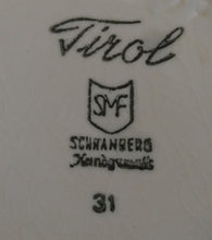 Lade das Bild in den Galerie-Viewer, 2er Set MILCHKÄNNCHEN &amp; ZUCKERDOSE OHNE DECKEL "Tirol" - Keramik / Steingut, Rosen Motiv Dekor, Handbemalt
