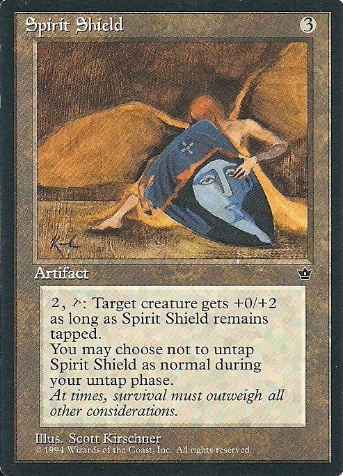 SPIRIT SHIELD, Magic -The Gathering-, Ausgabe / Set / Serie Fallen Empires (Fallen Empires) 1994