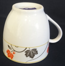 Lade das Bild in den Galerie-Viewer, 2er Set KAFFEETASSEN - Porzellan, Blatt Blätter Äste Zweige Geäst Linien Motiv Dekor
