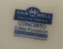 Lade das Bild in den Galerie-Viewer, 2er Set KAFFEETASSEN "Concerto" - Porzellan, Einfärbiges Quadratisches Abgerundetes Form Dekor, Wellco Design
