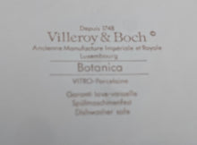 Lade das Bild in den Galerie-Viewer, 2er Set  SPEISETELLER "Botanica" - Porzellan, Goldrand / Anthemis lindoria Pflanzen mit Wurzel Dekor
