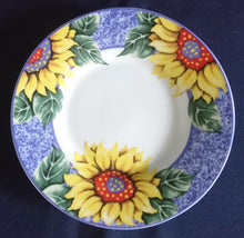 Lade das Bild in den Galerie-Viewer, 3er KAFFEEGEDECK - Porzellan, Sonnenblumen Blüten Pflanzen Motiv Dekor
