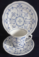 Lade das Bild in den Galerie-Viewer, KAFFEETASSE - Porzellan, Klassisch Style, Indisch Blau Strohblume Dekor
